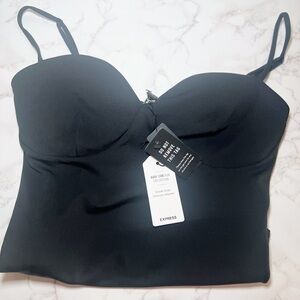 Express Body Contour High Compression Bodysuit With Bra Cups